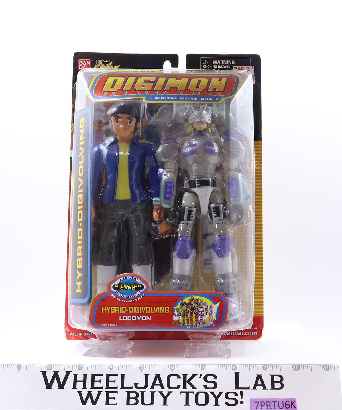 Hybrid-Digivolving Lobomon Digimon Season 4 2003 Bandai Action Figure NEW SEALED