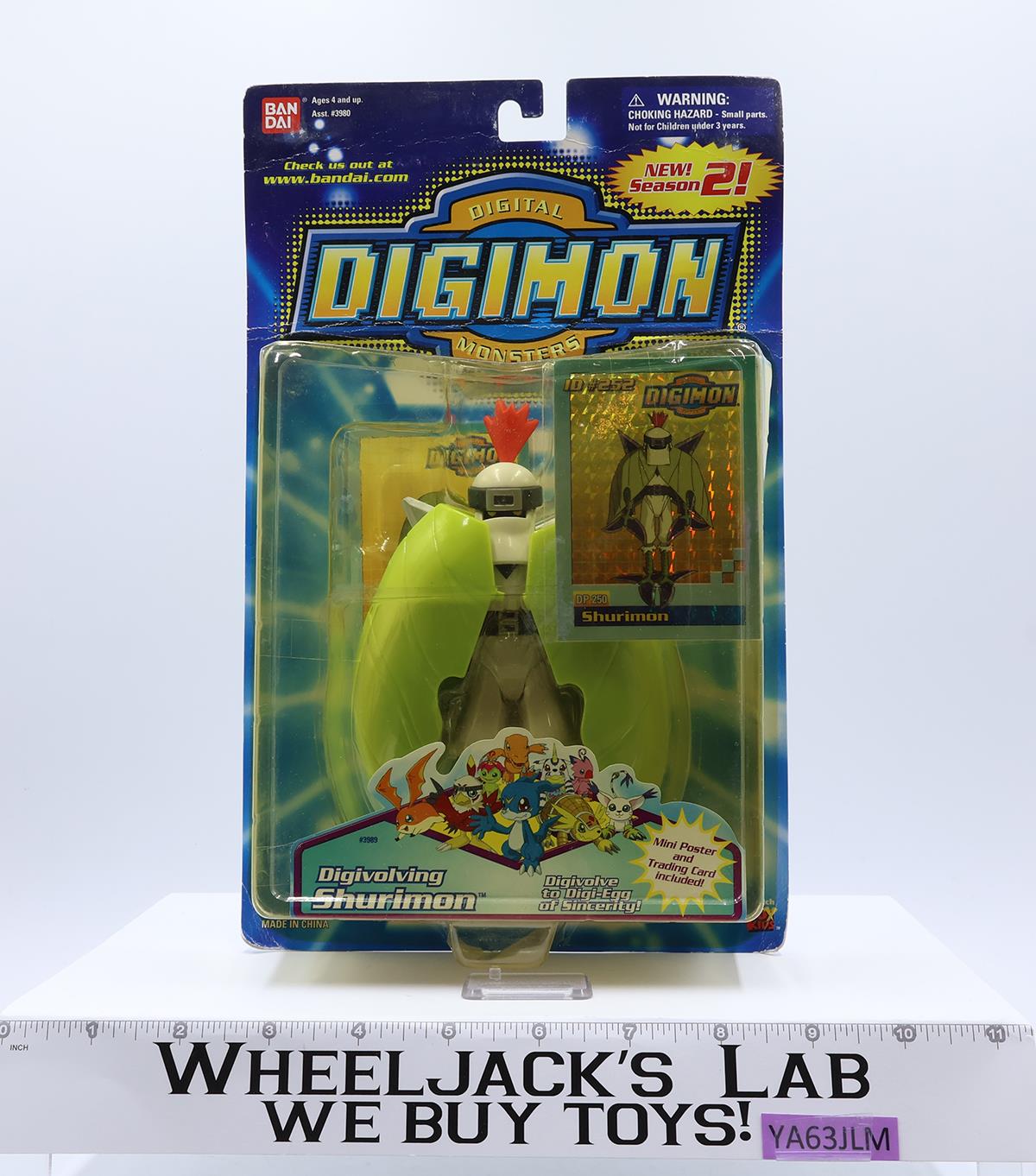 Digivolving Shurimon Digimon Series 2 2000 Bandai Action Figure NEW SEALED