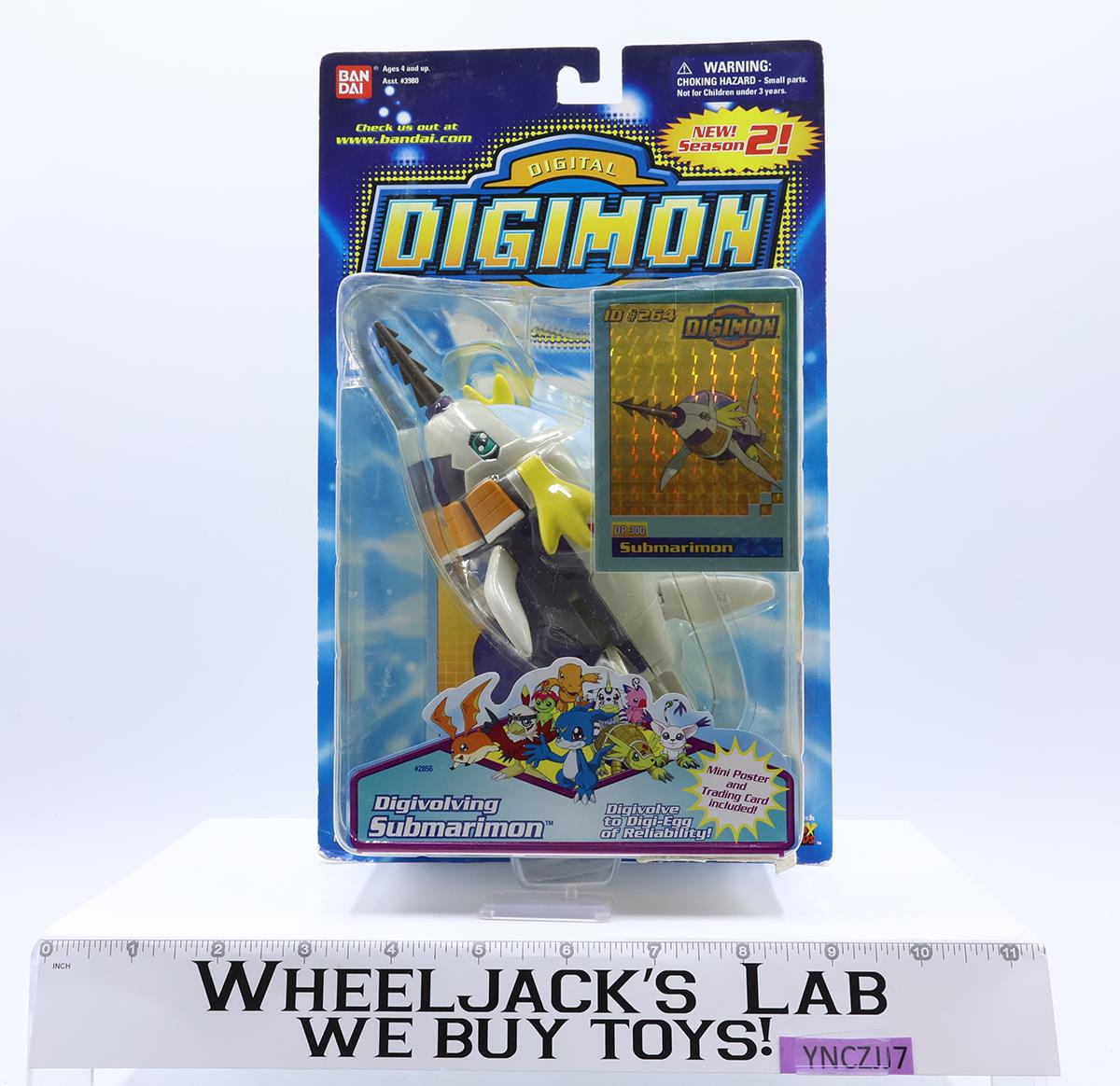 Digivolving Submarimon Digimon Series 2 2000 Bandai Action Figure NEW SEALED