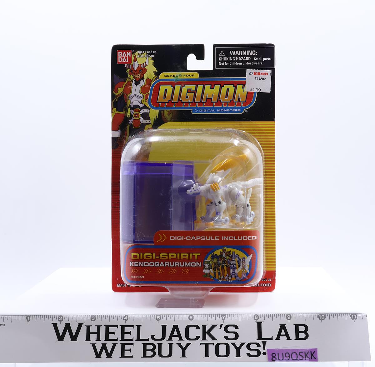 Digi-Spirit Kendogarurumon W/Digi-Capsule Digimon Season 4 Bandai NEW SEALED