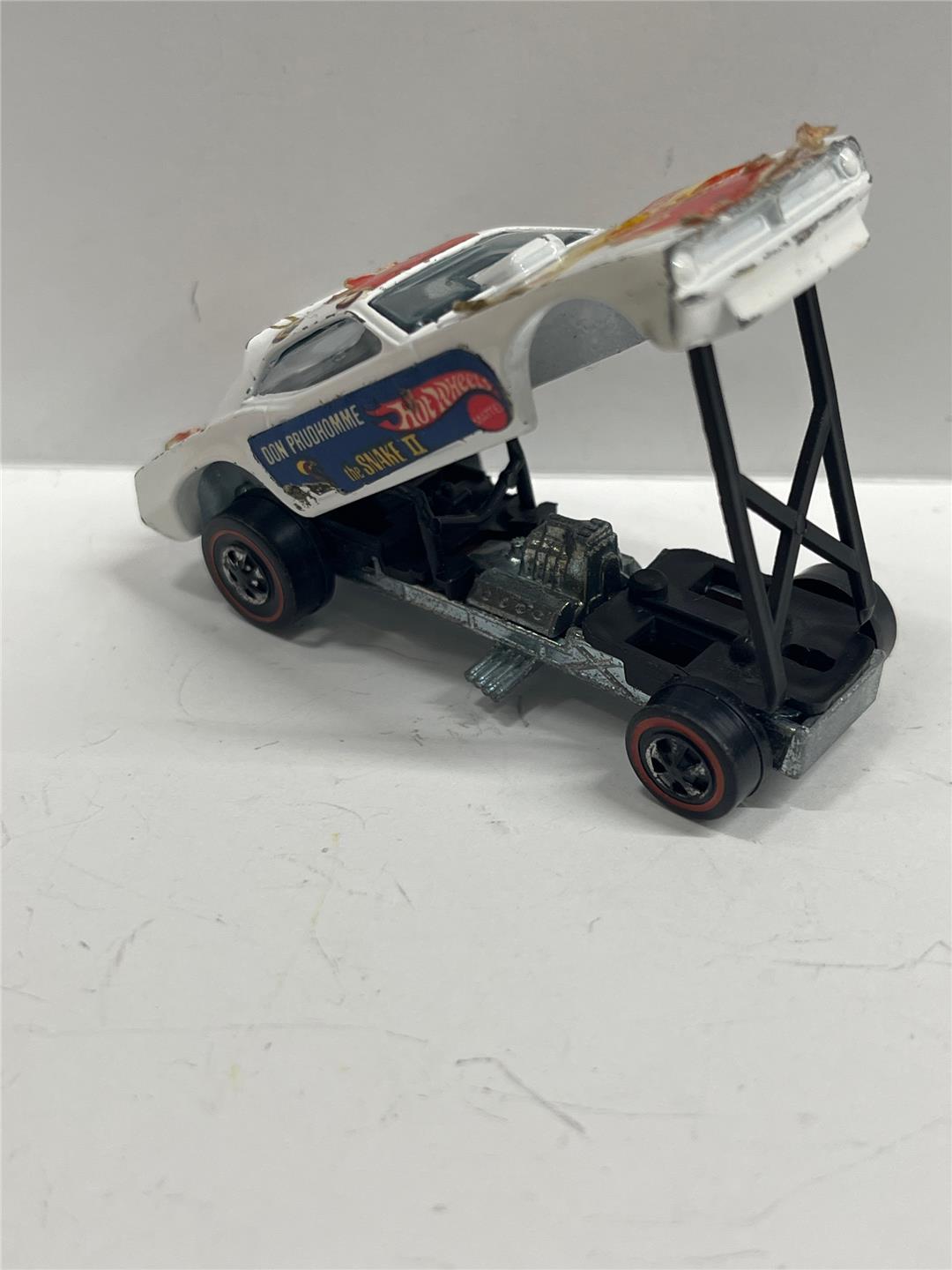 Snake II 2 White Don Prudhomme Hot Wheels 1969 1971 Mattel Redline RL Funny Car