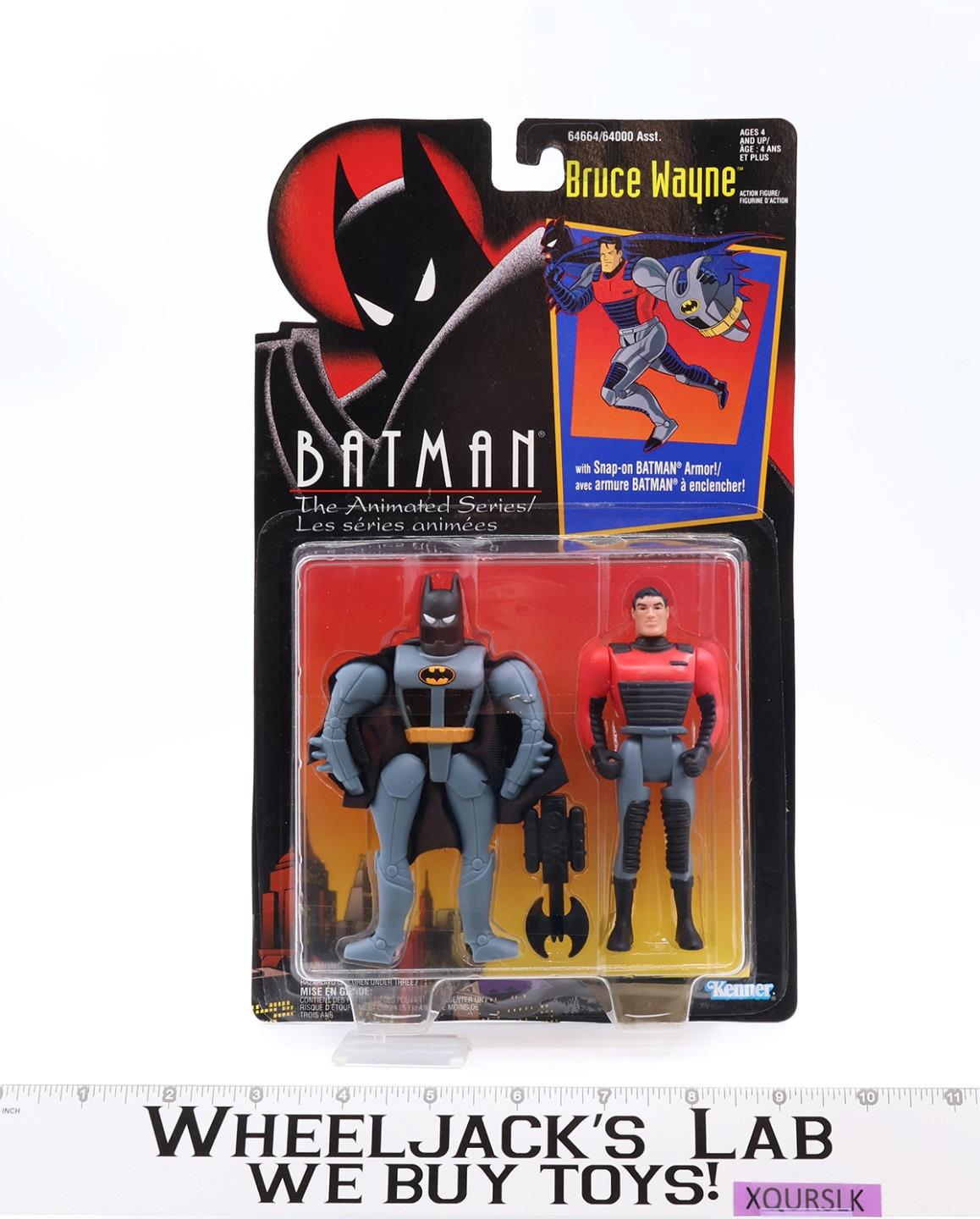 Bruce Wayne w/Snap-On Armor Batman The Animated Series Kenner 1992 MOSC New