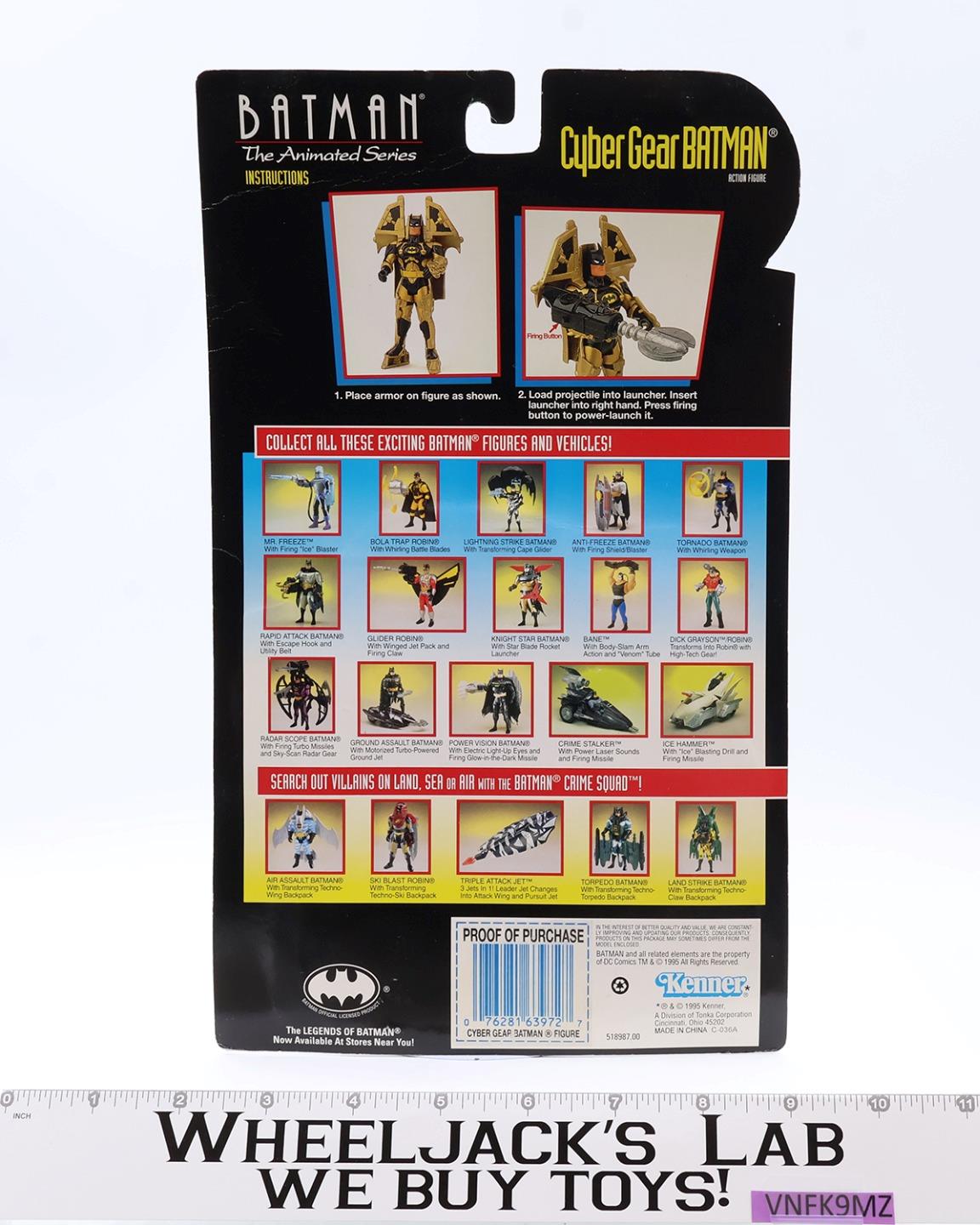 Cyber Gear Batman MOSC NEW Batman The Animated Series Kenner 1995 Action Figure