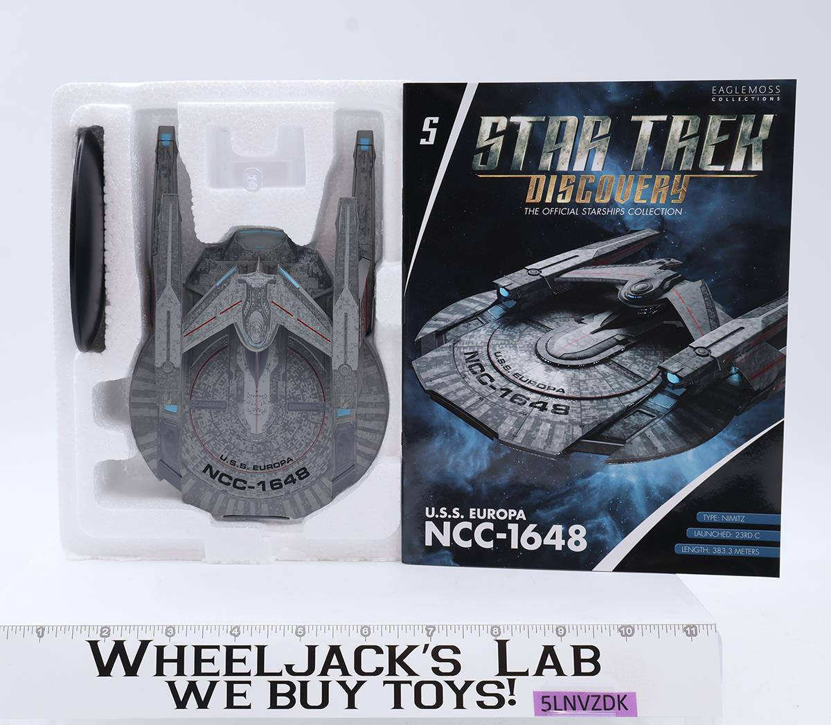 USS Europa NCC-1648 Star Trek Discovery Eaglemoss Model Ship NEW MIB