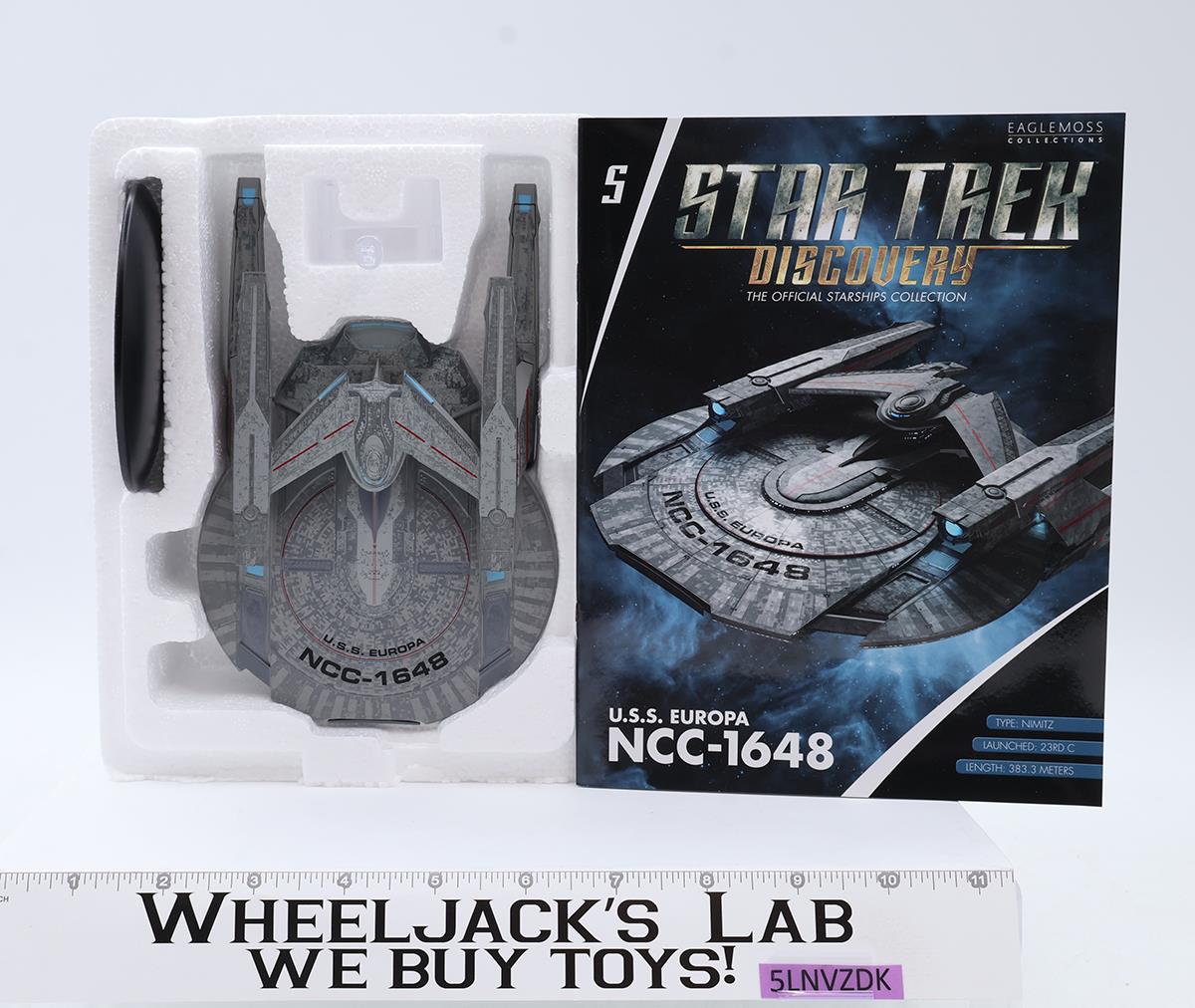 USS Europa NCC-1648 Star Trek Discovery Eaglemoss Model Ship NEW MIB