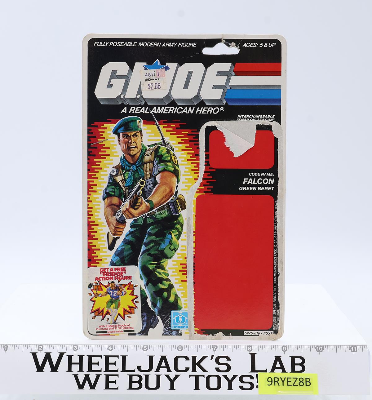 Lt. Falcon V1 100% Complete W/ 34Card 1987 G.I. Joe Hasbro Vintage Action Figure