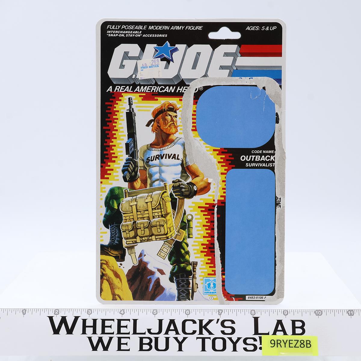 Outback V1 100% Complete W/Cardback GI Joe Action Figure Vintage 1987 Hasbro