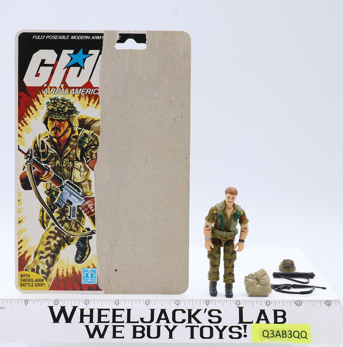Footloose V1 100% Complete 34 Cardback 1985 G.I. Joe Hasbro Vintage Figure