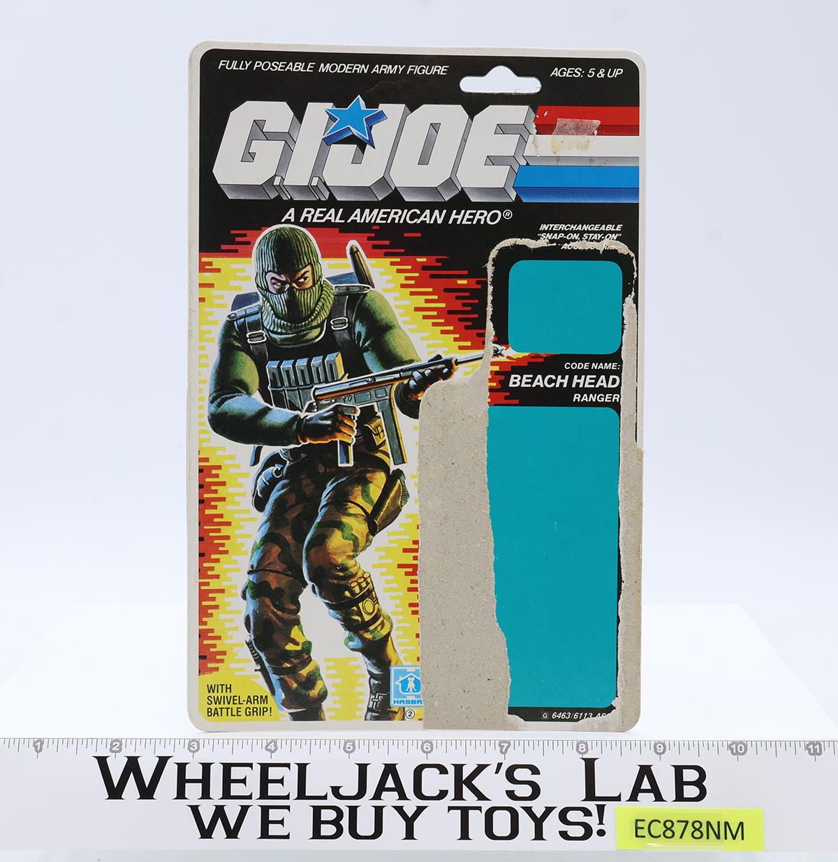 Beach Head V1 Complete W/36 Cardback 1986 G.I. Joe Hasbro Vintage Action Figure