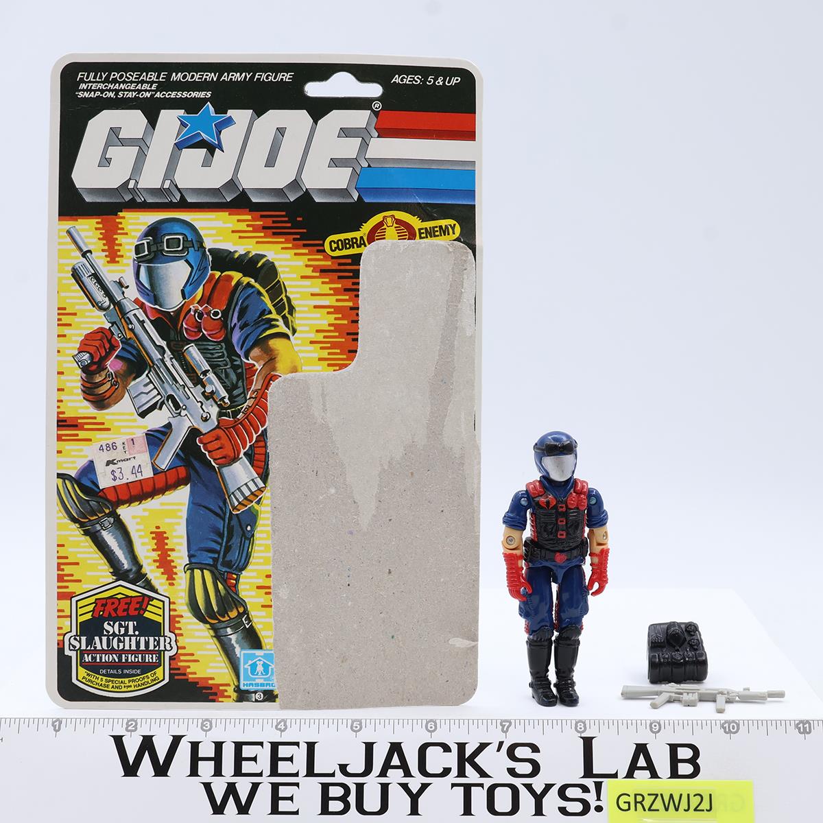 Cobra Viper 100% Complete W/ Card GI Joe 1986 Hasbro Vintage Action Figure