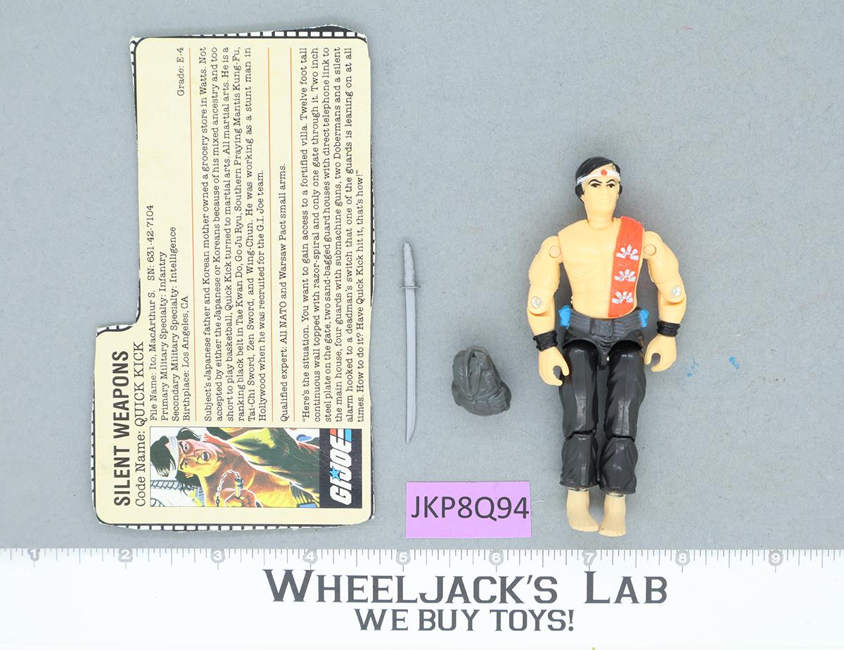 Quick Kick V1 G.I. Joe 1985 Hasbro Vintage Action Figure