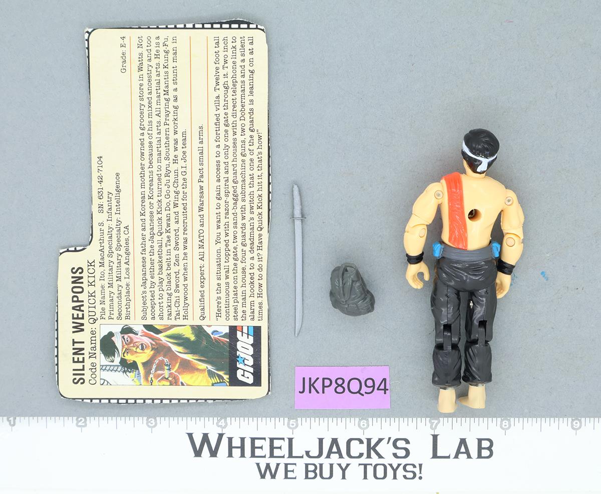 Quick Kick V1 G.I. Joe 1985 Hasbro Vintage Action Figure