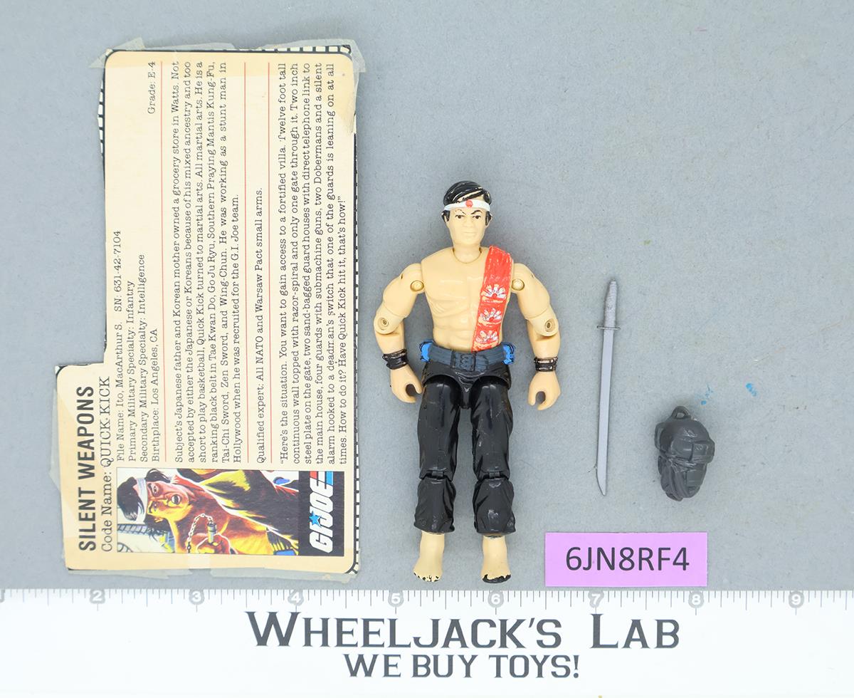 Quick Kick V1 G.I. Joe 1985 Hasbro Vintage Action Figure