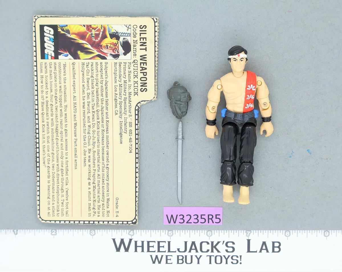 Quick Kick V1 G.I. Joe 1985 Hasbro Vintage Action Figure