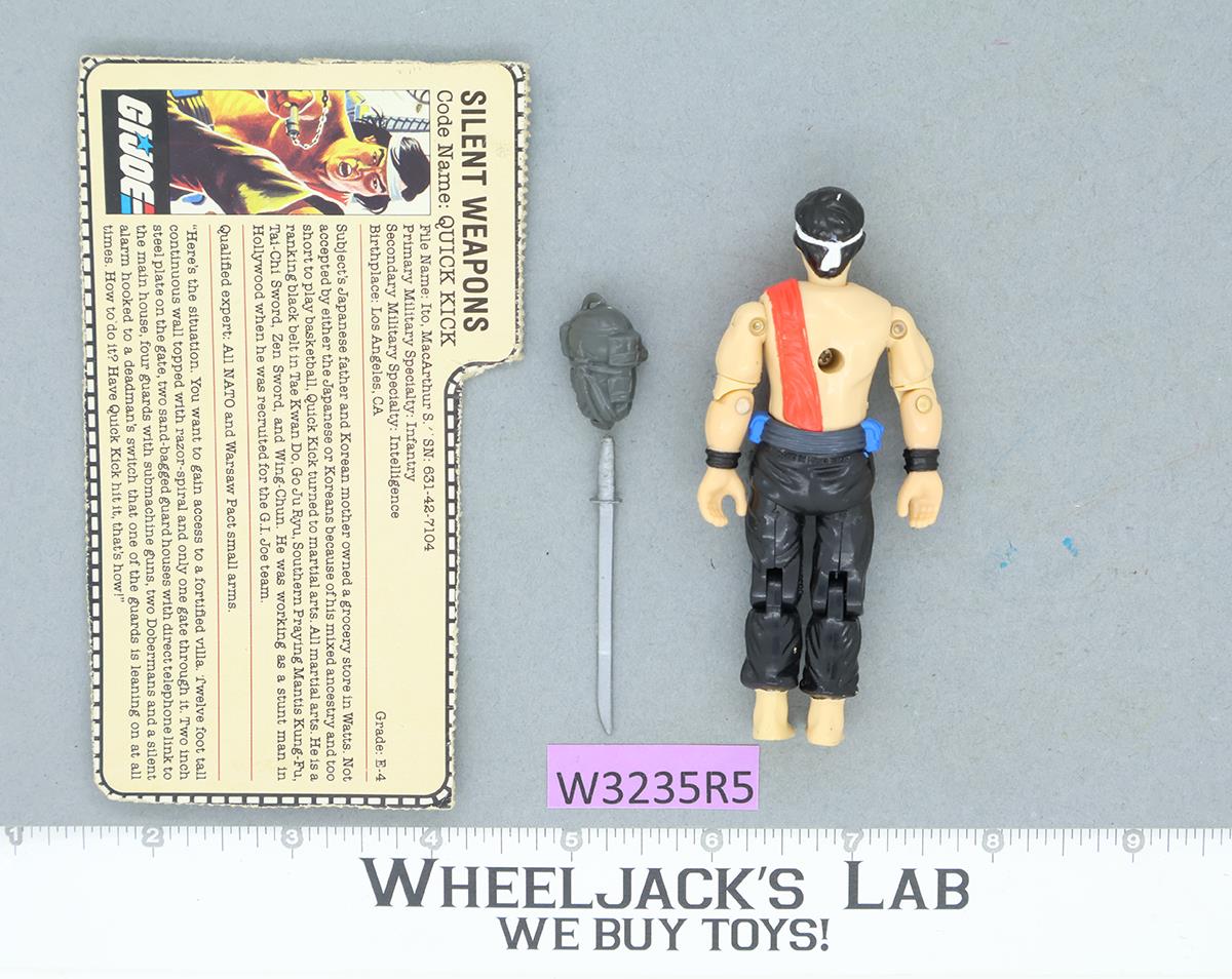 Quick Kick V1 G.I. Joe 1985 Hasbro Vintage Action Figure