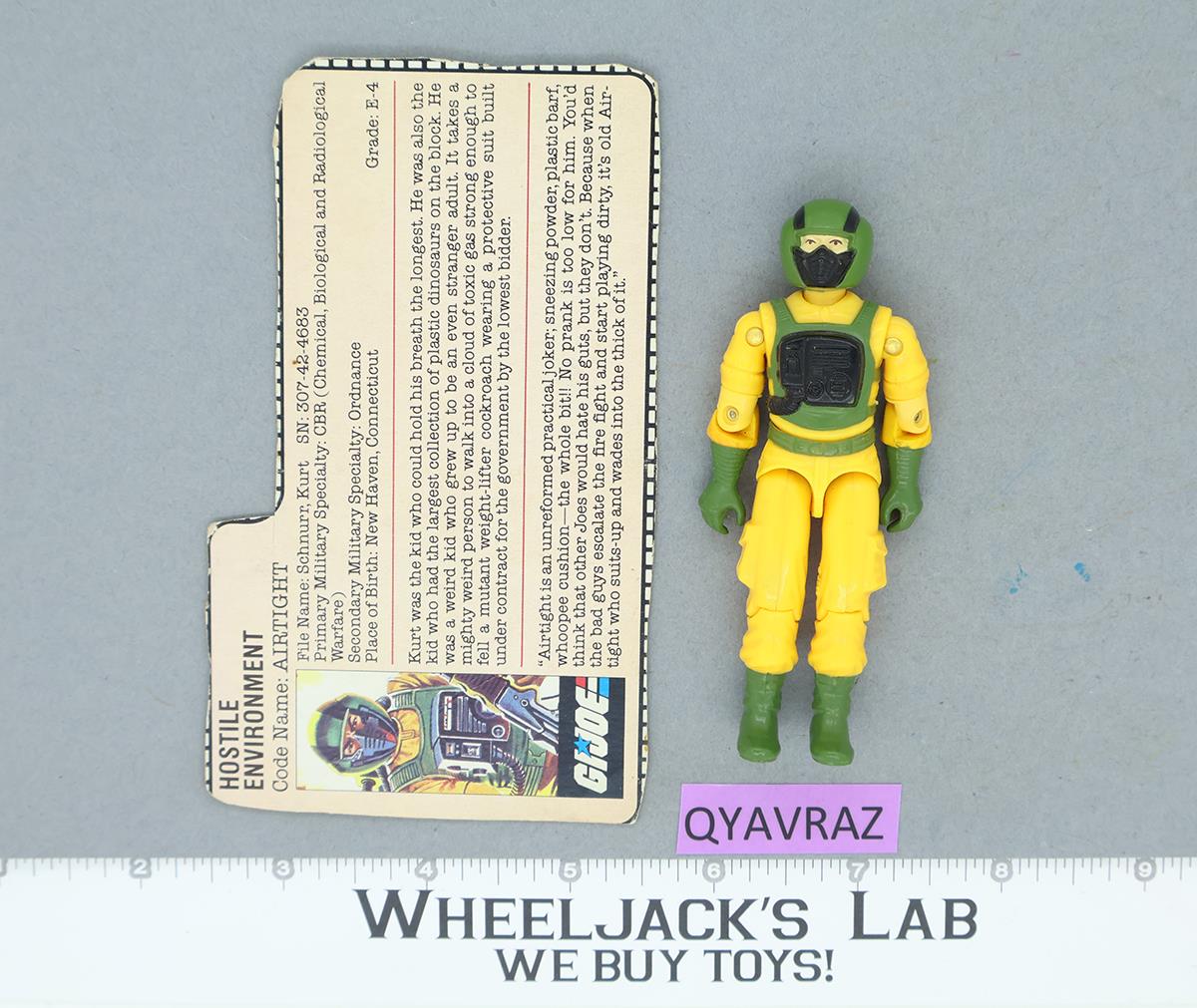 Airtight V1 G.I. Joe 1985 Hasbro Vintage Action Figure