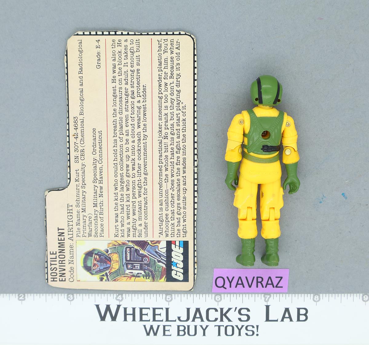 Airtight V1 G.I. Joe 1985 Hasbro Vintage Action Figure