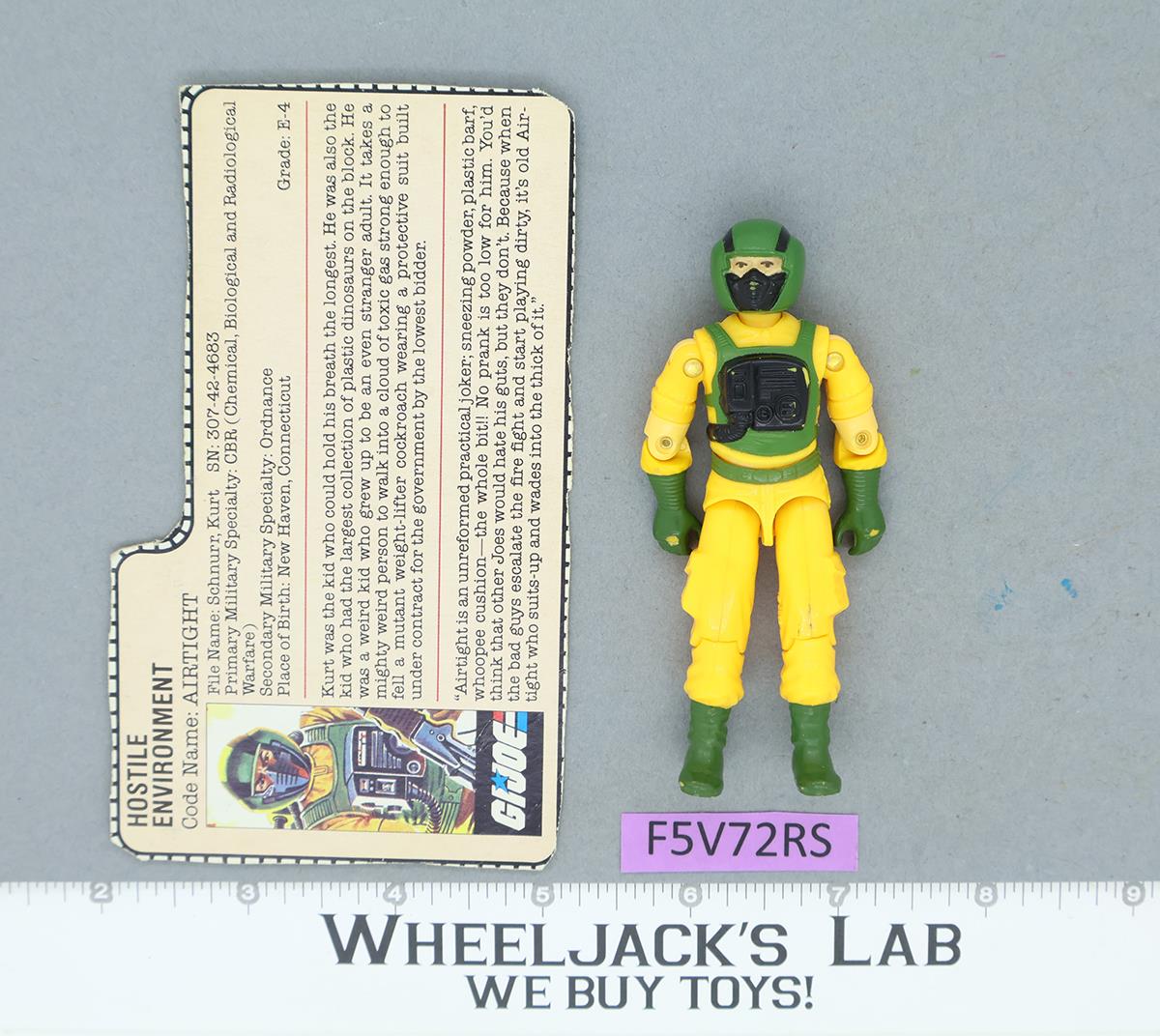 Airtight V1 G.I. Joe 1985 Hasbro Vintage Action Figure