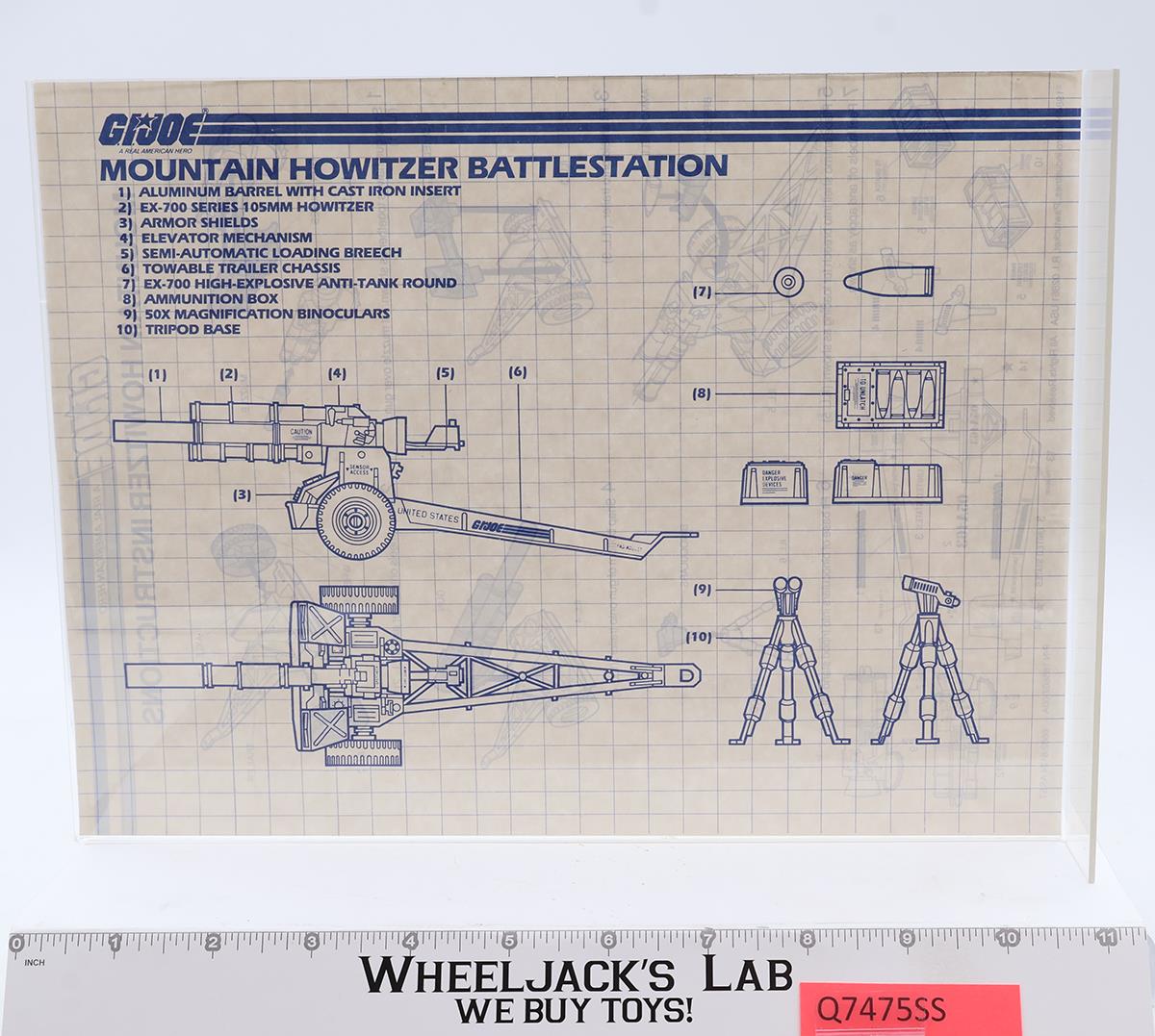 Mountain Howitzer 100% Complete GI Joe 1984 Hasbro Vintage Action Figure Vehicle