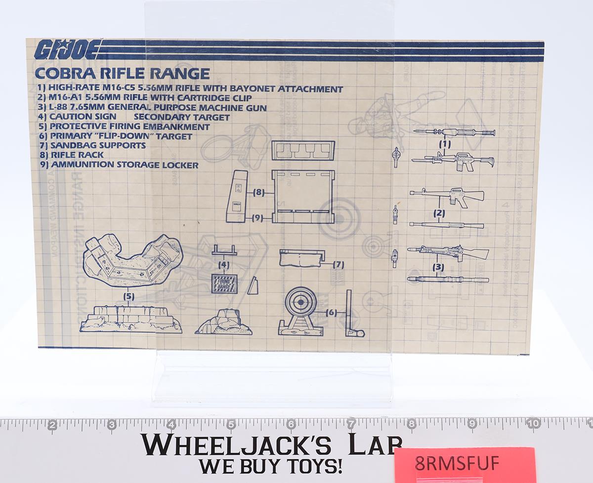 Rifle Range Unit 100% Complete G.I. Joe 1985 Hasbro Vintage Action Figure
