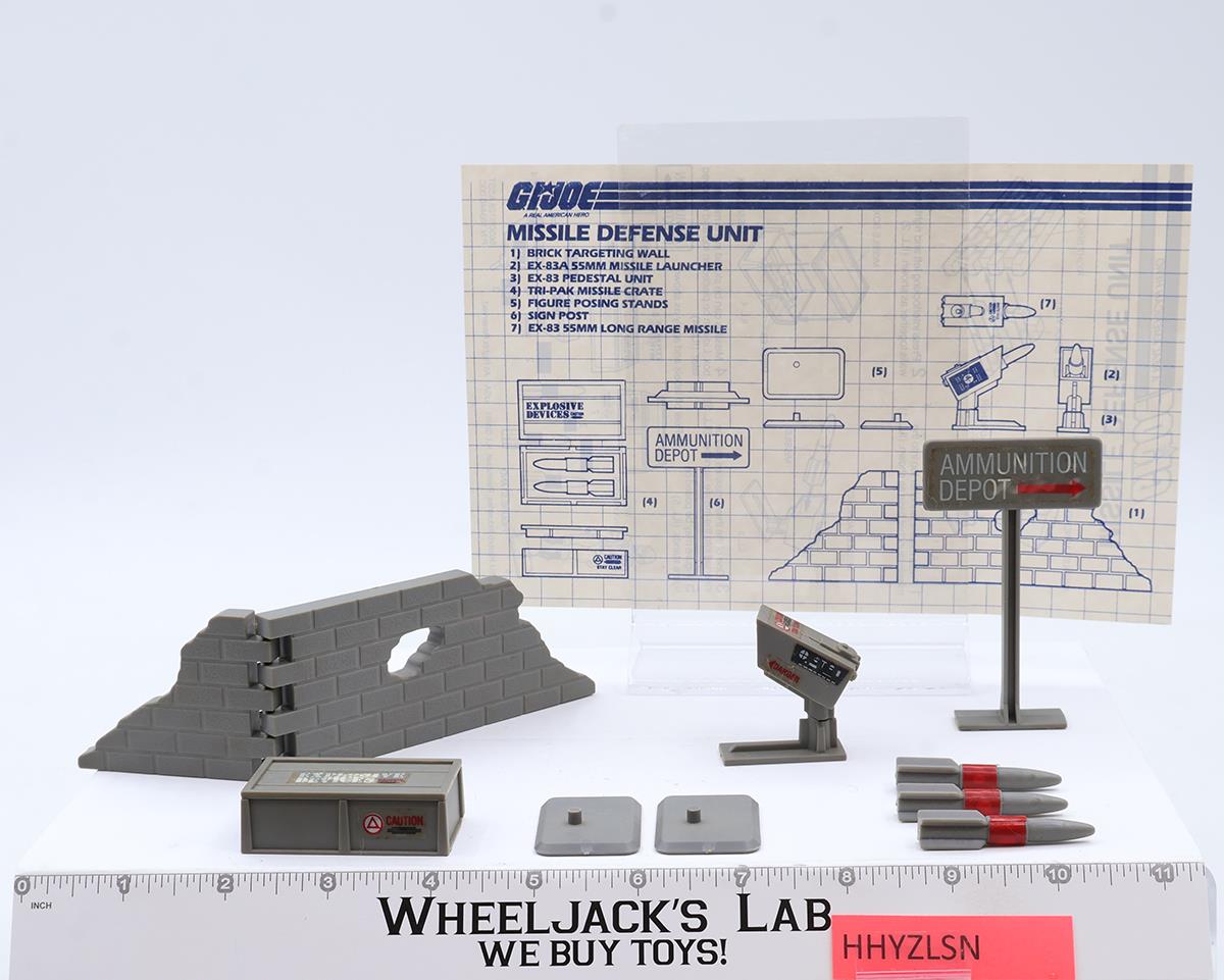 Missile Defense Unit 100% Complete GI Joe 1984 Hasbro Action Figure Playset