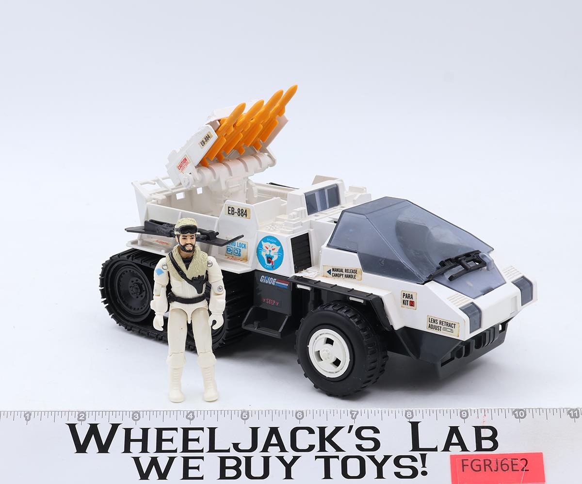 Snow Cat 100% Complete W/ Frostbite GI Joe 1985 Hasbro Action Figure Vehicle
