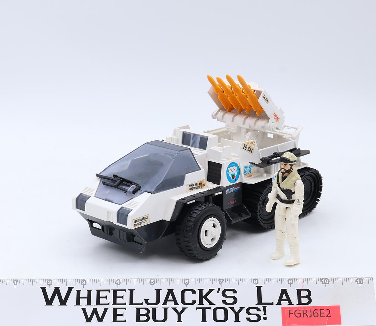 Snow Cat 100% Complete W/ Frostbite GI Joe 1985 Hasbro Action Figure Vehicle