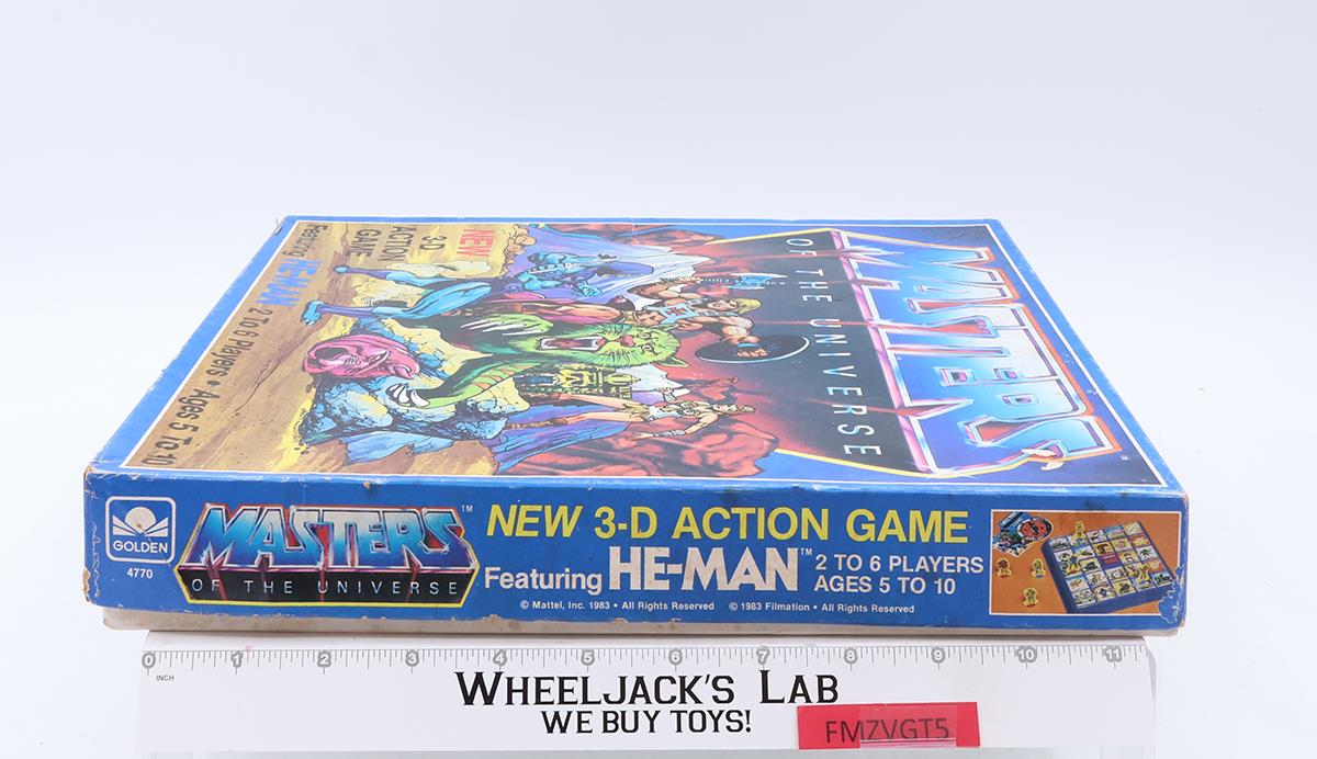 3-D Action Board Game 100% Complete He-Man Masters of the Universe 1983 Vintage