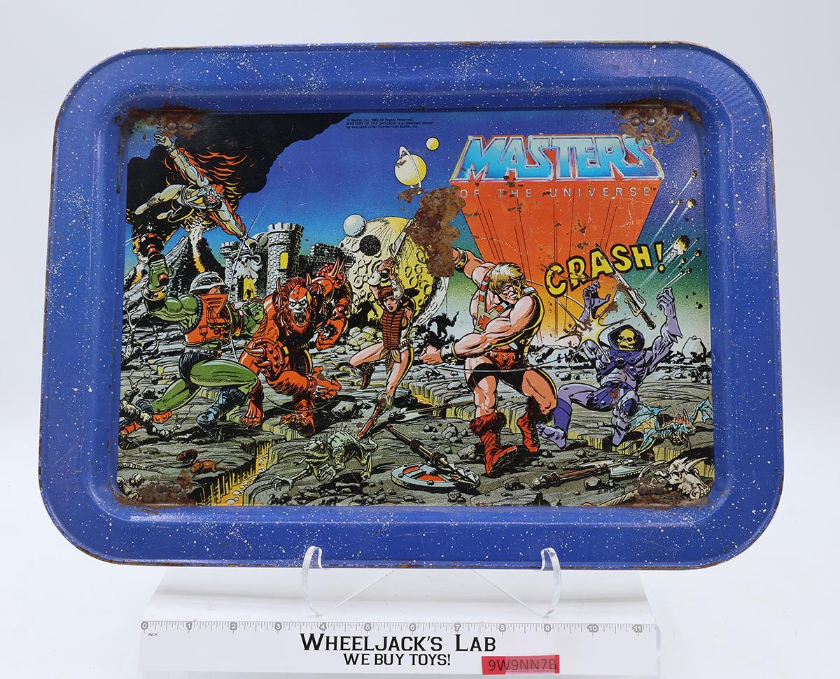 Metal TV Lap Tray Masters of the Universe MOTU 1985 Mattel Vintage