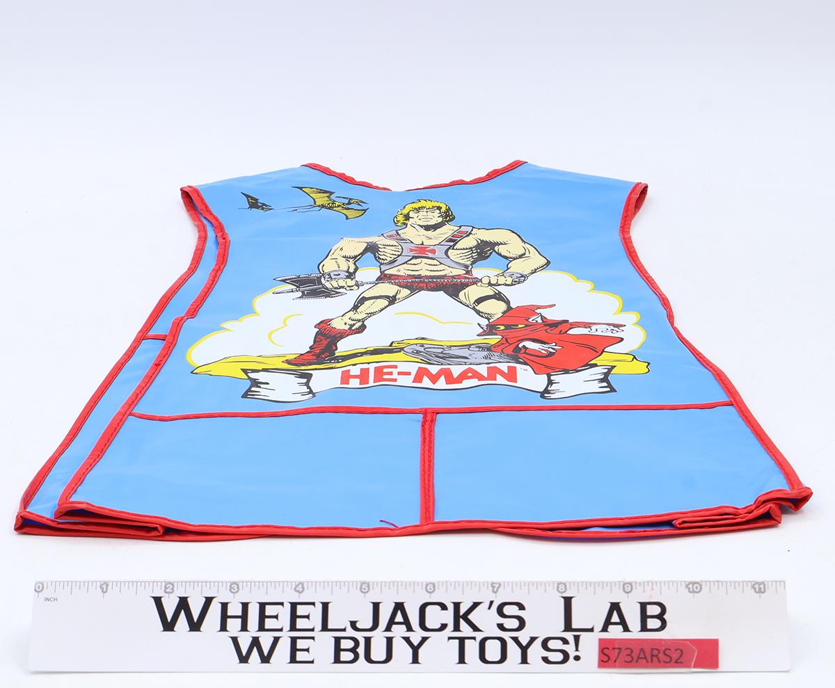 Vinyl Painting Smock Apron He-Man Masters of the Universe MOTU 1984 Vintage