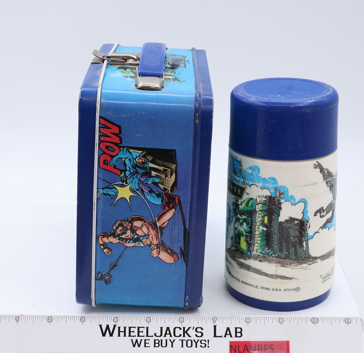 He-Man Masters of the Universe MOTU Aladdin 1984 Lunch Box W/ Thermos Mug