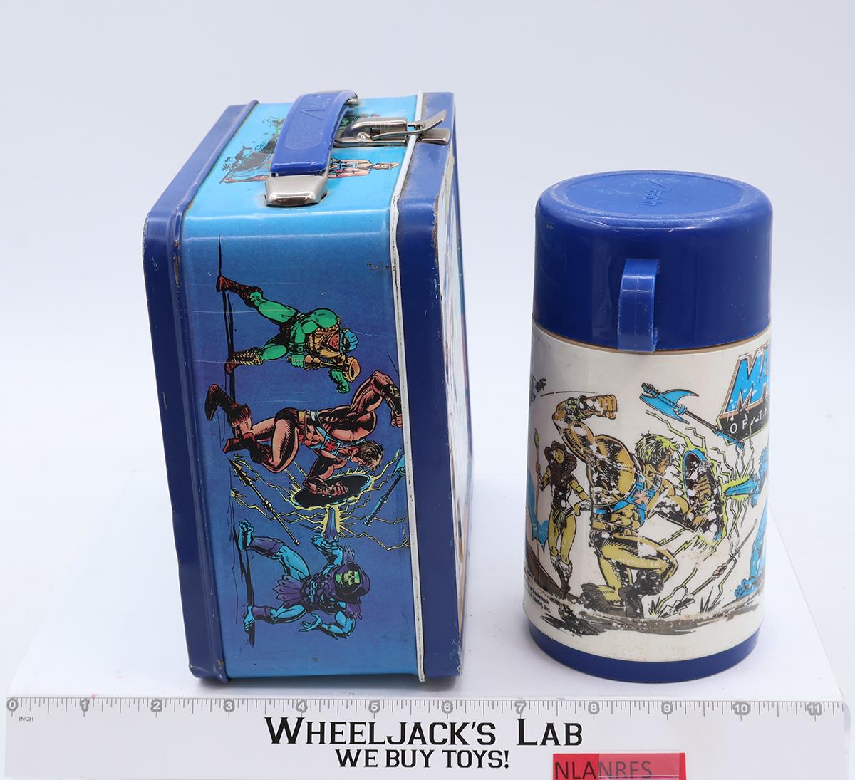 He-Man Masters of the Universe MOTU Aladdin 1984 Lunch Box W/ Thermos Mug