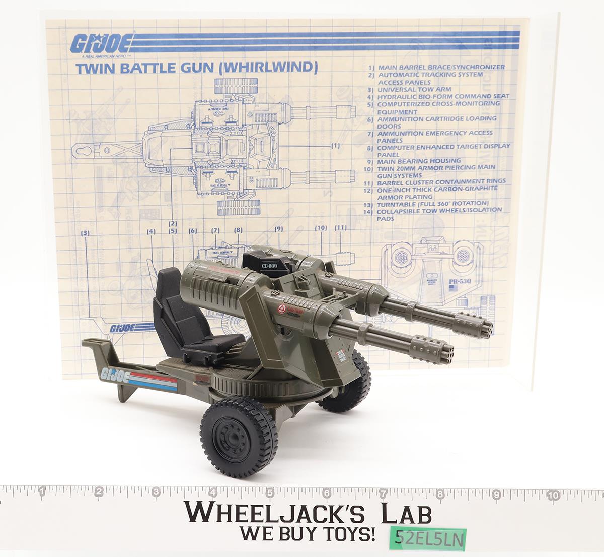 Whirlwind 100% Complete G.I. Joe Hasbro 1983 Vintage Action Figure Vehicle