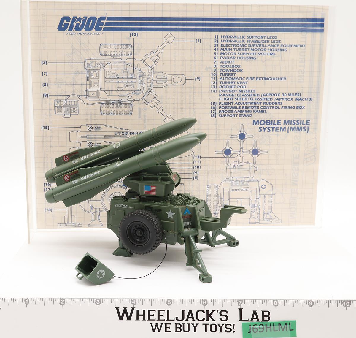 MMS Mobile Missile System GI Joe 1982 Hasbro Action Figure Vehicle