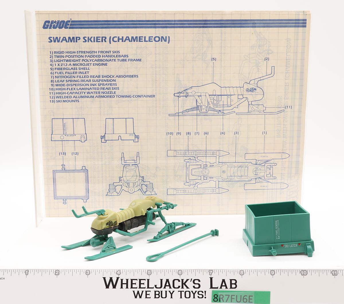 Swamp Skier 100% Complete G.I. Joe 1984 Hasbro Vintage Vehicle Action Figure