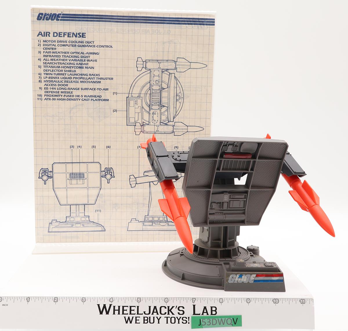 Air Defense 100% Complete GI Joe 1985 Hasbro Vintage Action Figure Vehicle