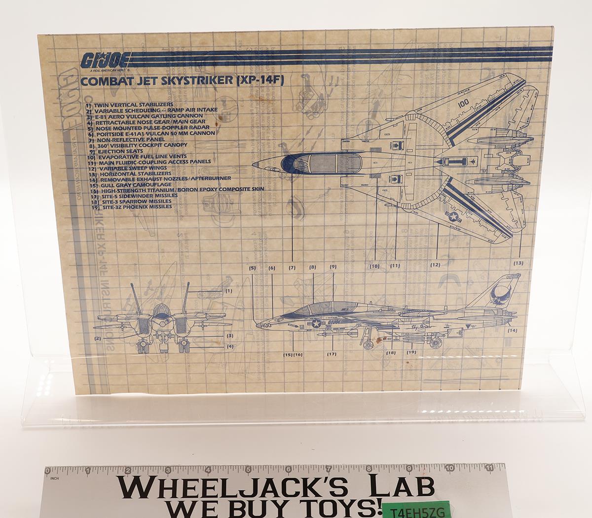 Skystriker XP-14F Combat Jet G.I. Joe 1983 Hasbro Action Figure Vehicle