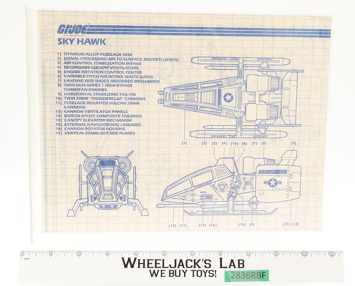 Sky Hawk 100% Complete 1984 G.I. Joe Hasbro Vintage Action Figure Vehicle