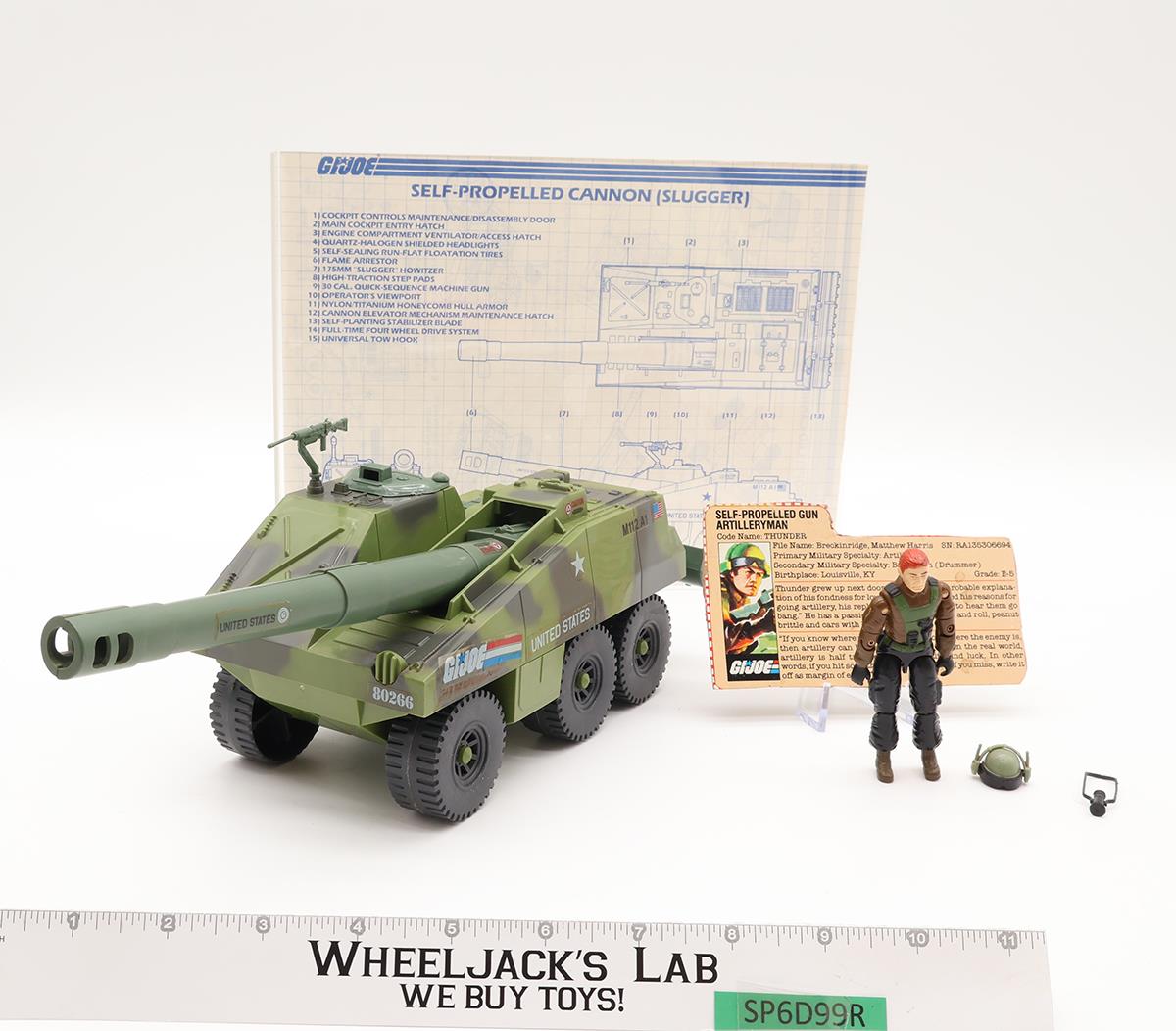 Slugger Tank W/ Thunder 100% Complete G.I. Joe 1984 Hasbro Vehicle Action Figure