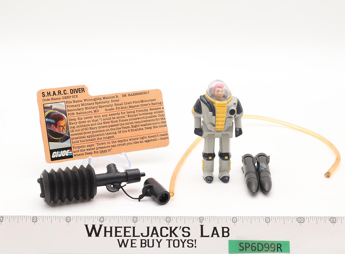S.H.A.R.C. W/ Deep Six Complete GI Joe 1984 Hasbro Vintage Action Figure Vehicle