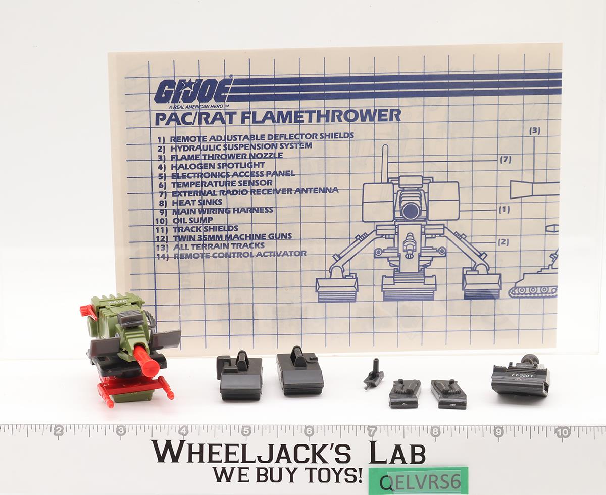 Flame Thrower Pac/Rat 100% Complete G.I. Joe 1983 Hasbro Vintage Vehicle