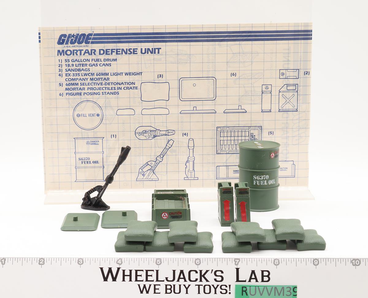 Mortar Defense Unit 100% Complete GI Joe 1984 Hasbro Action Figure Playset