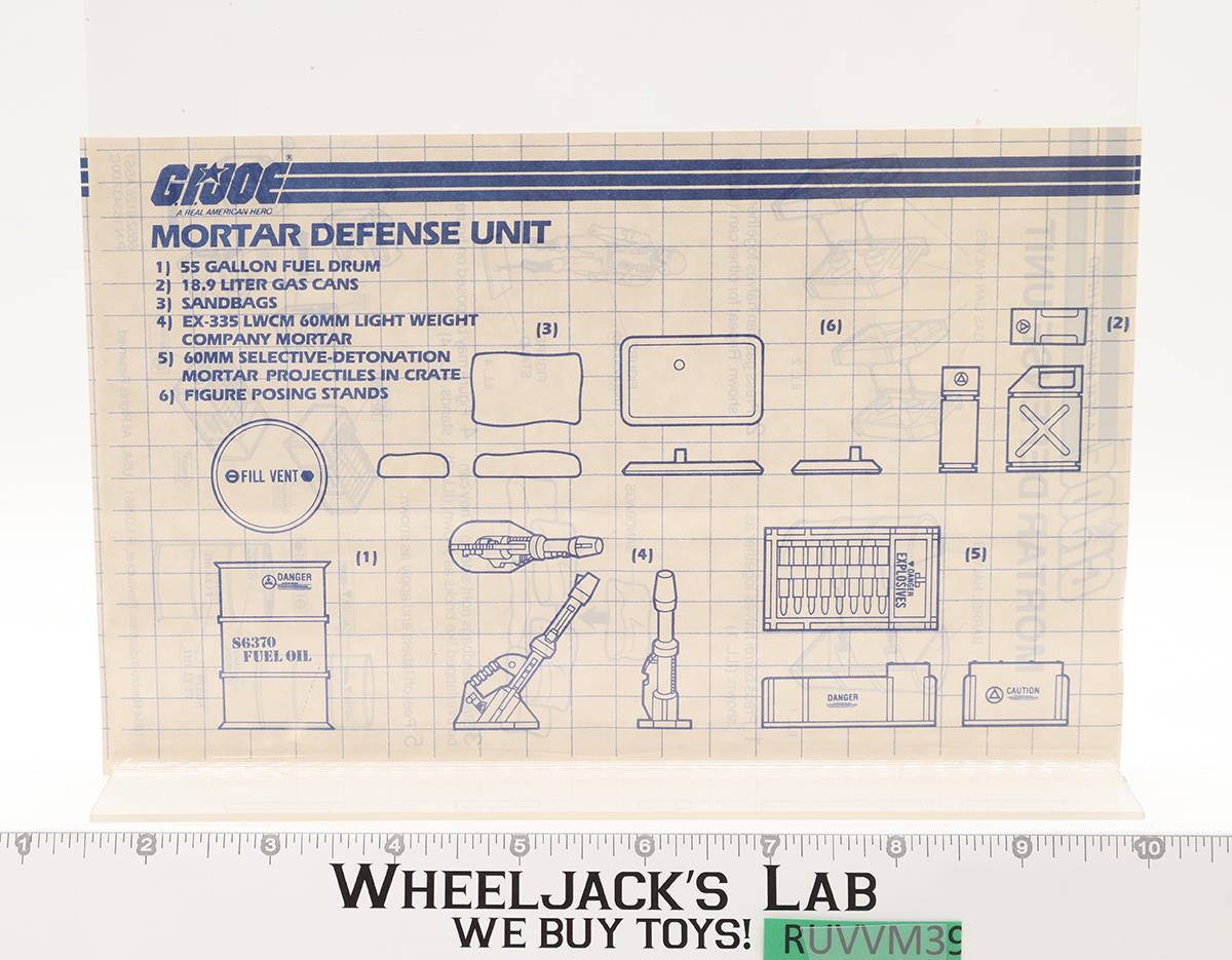 Mortar Defense Unit 100% Complete GI Joe 1984 Hasbro Action Figure Playset
