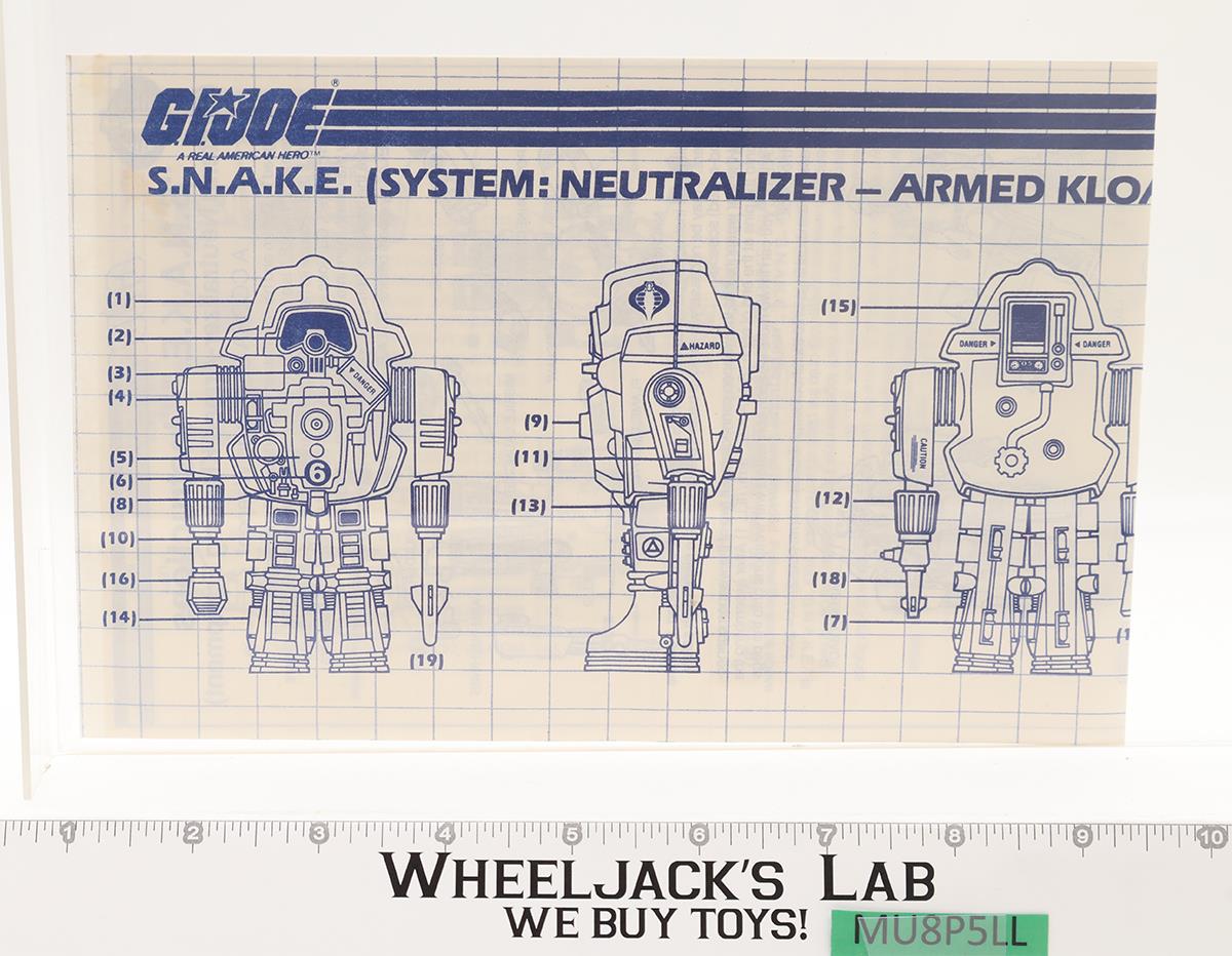 S.N.A.K.E. SNAKE Cobra Battle Armor 100% Complete GI Joe 1983 Hasbro Vintage