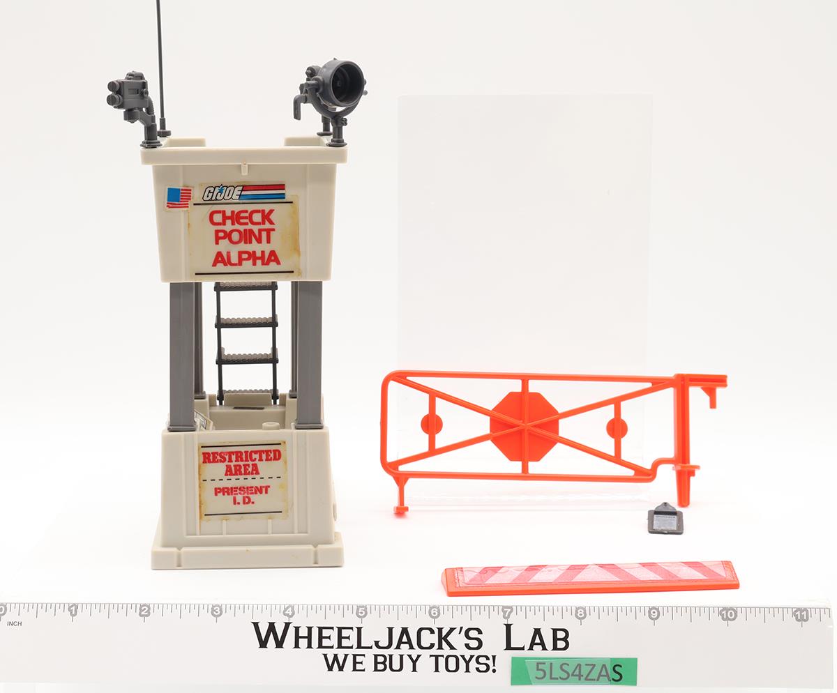 Check Point Alpha Battle Station 100% Complete GI Joe 1985 Hasbro Action Figure