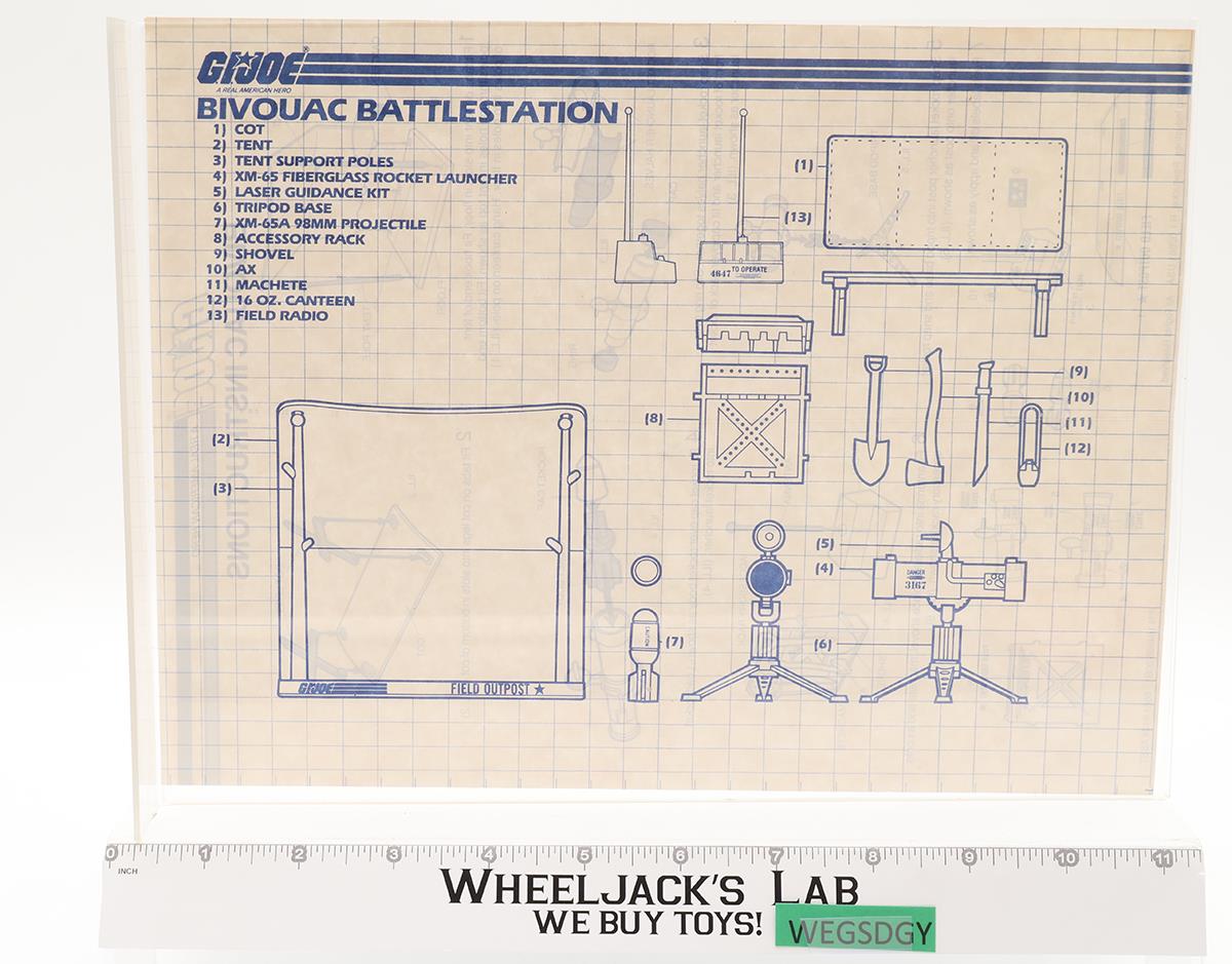 Bivouac Battle Station 100% Complete GI Joe 1984 Hasbro Action Figure Playset