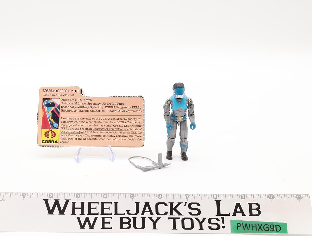 Moray Hydrofoil 100% Complete W/ LENS UNBROKEN GI Joe 1985 Hasbro Vehicle