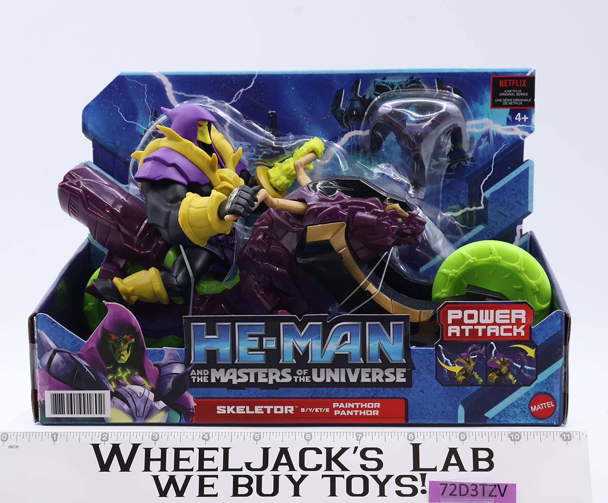 Power Attack Skeletor Panthor He-Man Masters of the Universe Mattel NEW SEALED