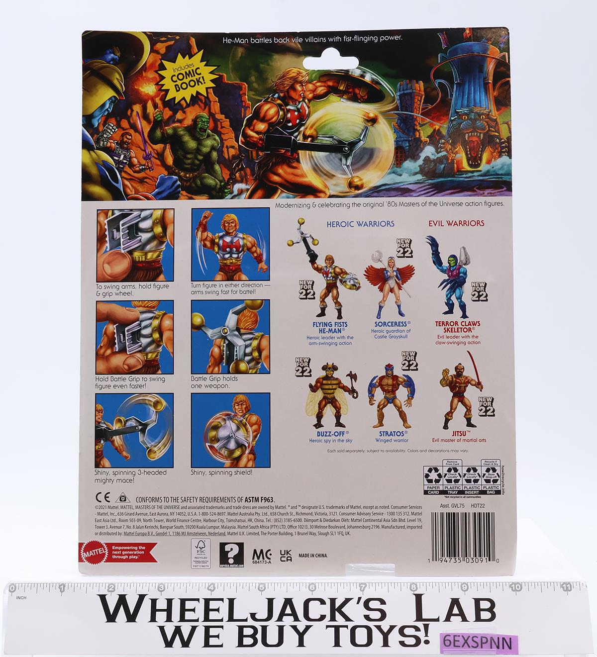 Flying Fists He-man Masters of the Universe Origins 2022 Mattel NEW SEALED