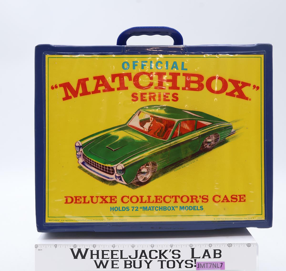 Matchbox 72 Cars Deluxe Collector's Case W/ 6 Trays 1968 Carrying Case Storage